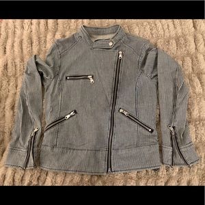BANANA REPUBLIC petite striped jacket size XS